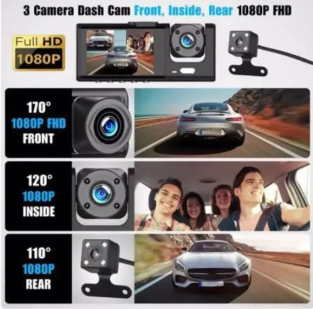 High Definition 1080P Dash Cam Front and Rear