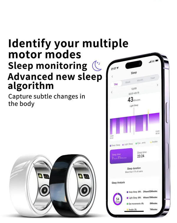 Smart Fitness Ring Tracker