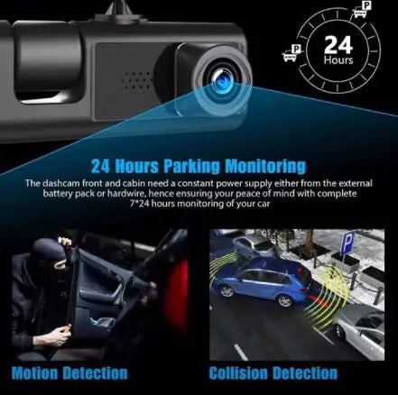 High Definition 1080P Dash Cam Front and Rear