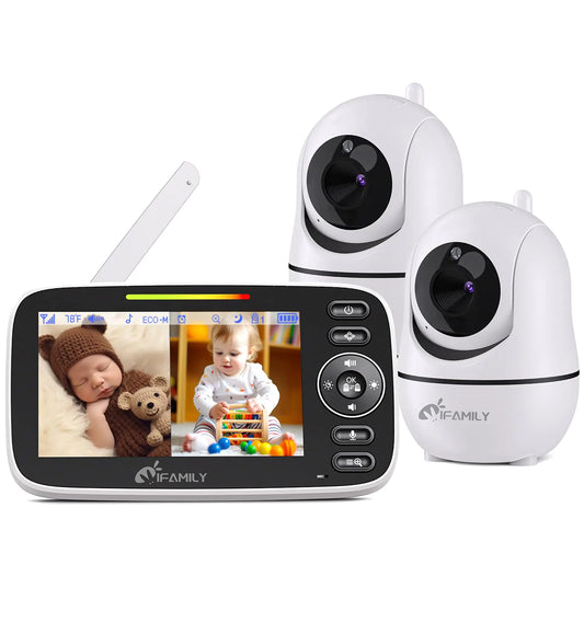 iFamily Split Screen Baby Monitor with 2 Cameras